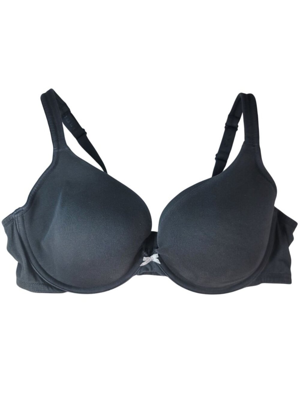 Cacique Boost Plunge Underwire Bra Black 44DD Adjustable Strap Seamless Cup